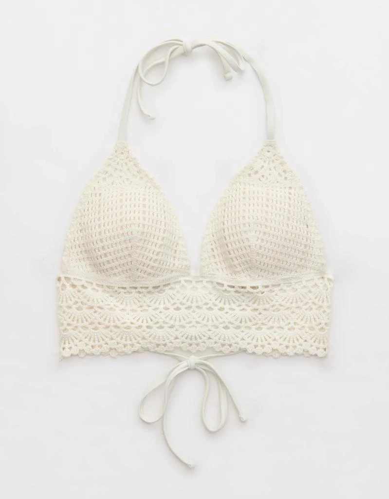 Aerie Aerie Crochet Triangle Longline Bikini Top 3