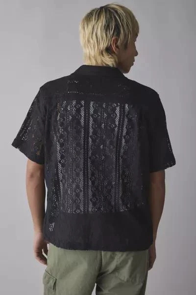 Urban Outfitters UO Liam Lace Short Sleeve Shirt 4