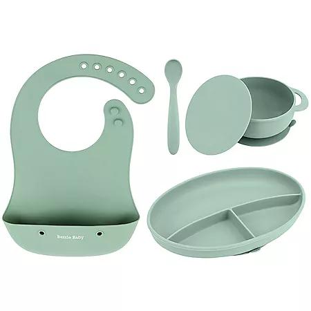Bazzle Baby Foodie Silicone Feeding Set by Bazzle Baby, Choose Color
