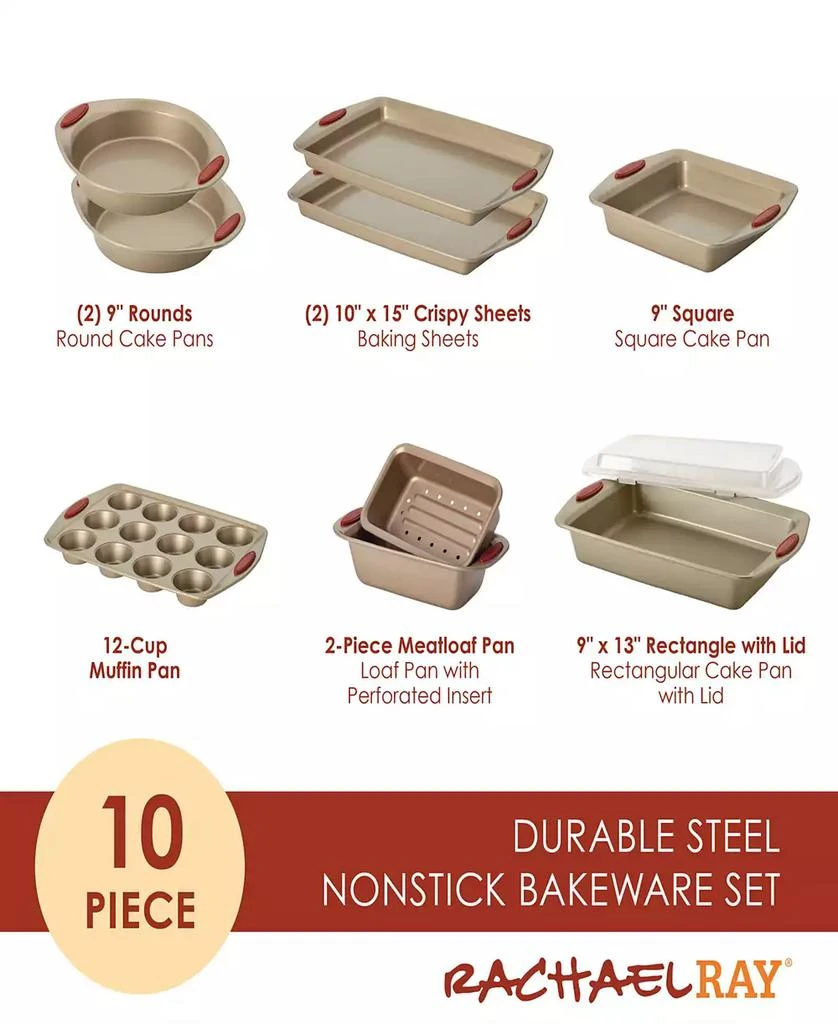 Rachael Ray Cucina 10 Piece Bakeware Set 15