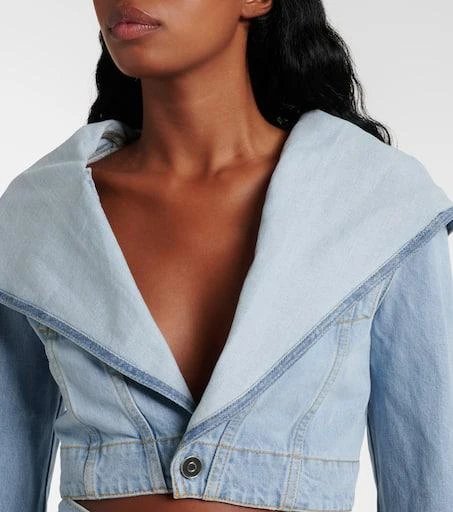 Alaïa Cropped denim jacket 4