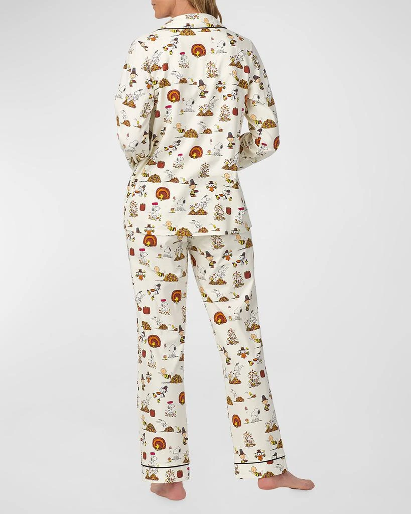 BedHead x Peanuts Thanksgiving Peanuts-Print Jersey Pajama Set 3