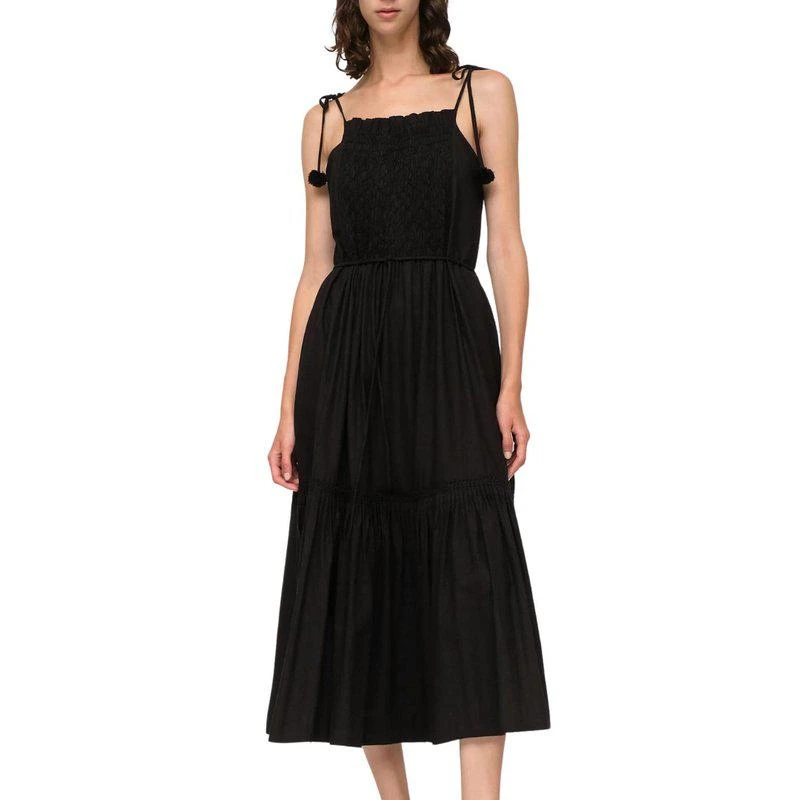 Sea Willa Smocked Dress In Black 1
