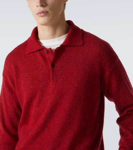 The Row Gere silk and mohair tweed polo sweater 5