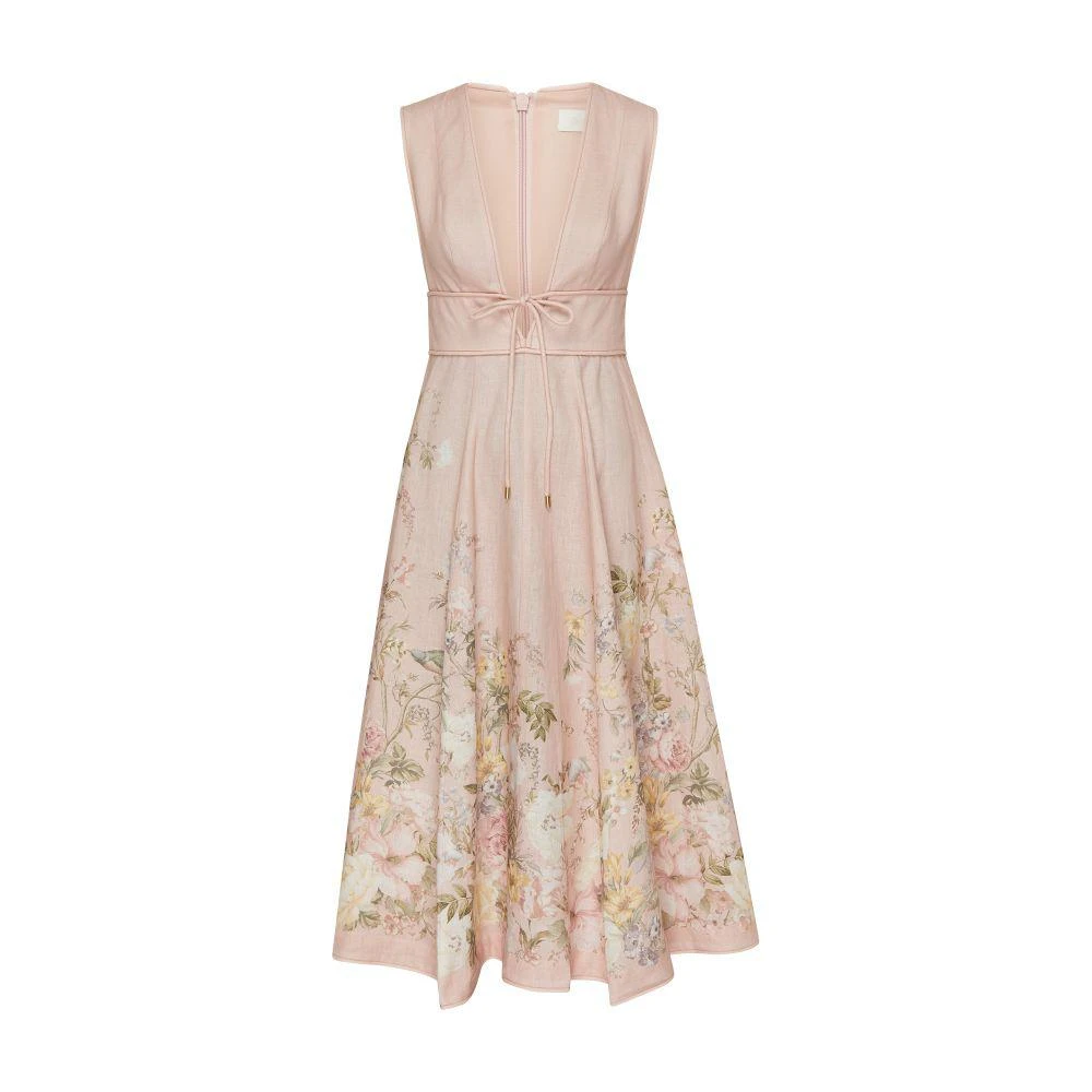Zimmermann Waverly plunge midi dress 8