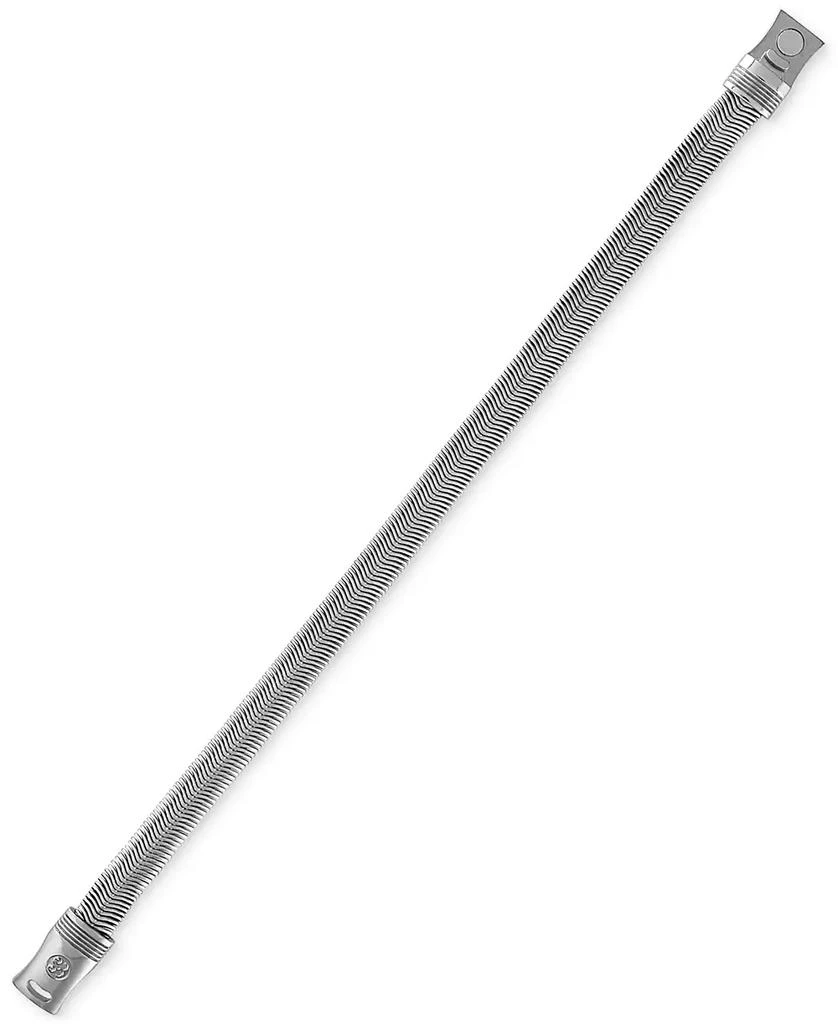 Esquire Men's Jewelry Flat Snake Chain Bracelet in Stainless Steel 4