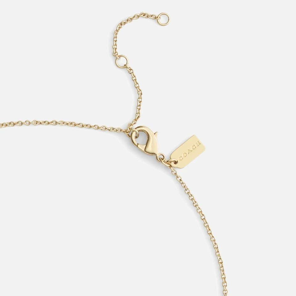Coach Coach Signature Pavé C Strand Gold-Toned Necklace 4