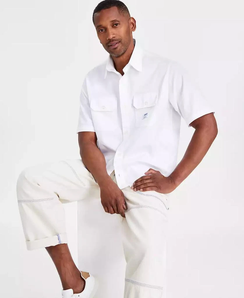 Hugo Boss Men's Loose-Fit Button-Down Twill Shirt 1