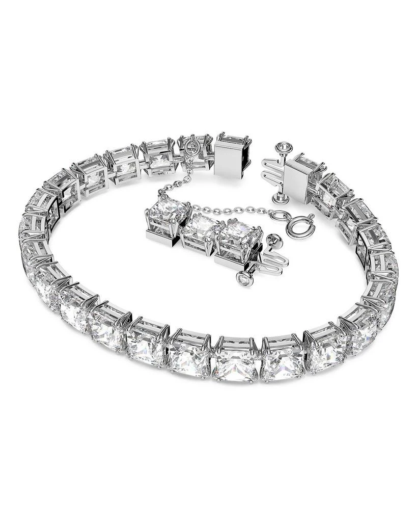 Swarovski Matrix Square Crystal Flex Bracelet in Rhodium Plate 2