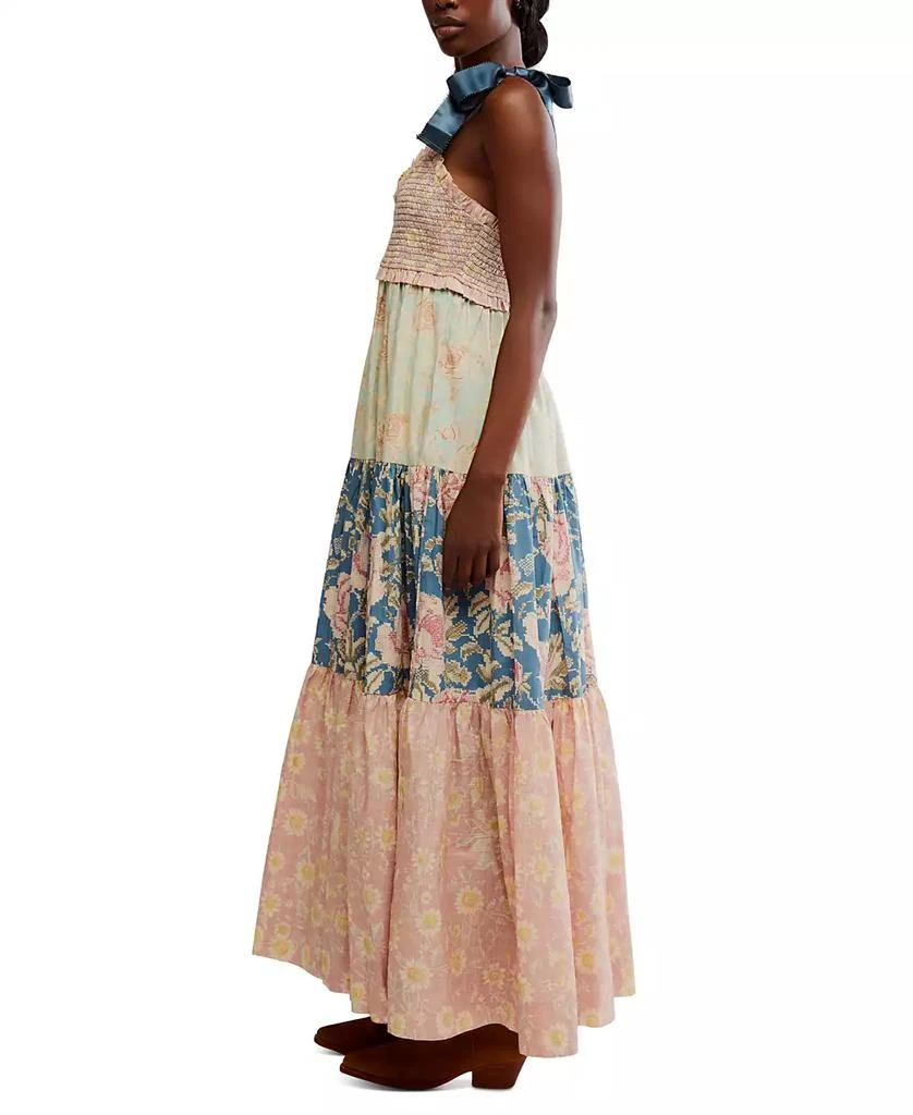 Free People Women's Bluebell Cotton Mixed-Print Tiered Maxi Dress 3