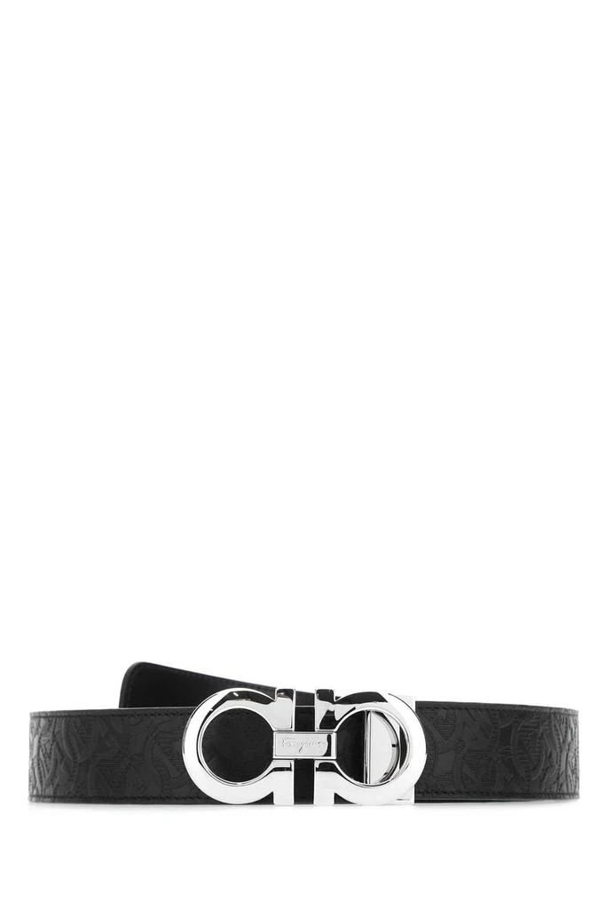 Salvatore Ferragamo Salvatore Ferragamo Gancini Embossed Reversible Belt 1