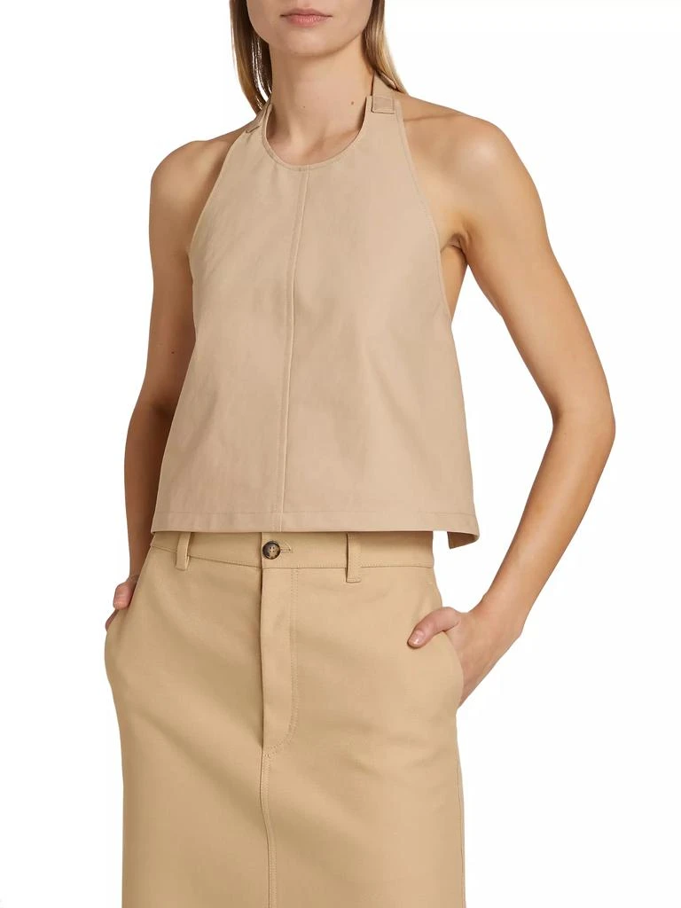 WARDROBE.NYC Drill Backless Halter Top 3
