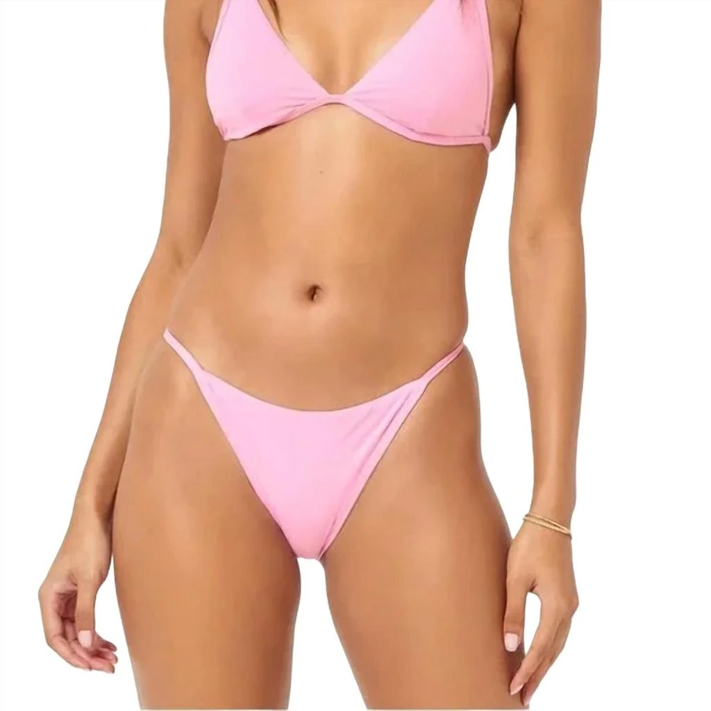 L*Space Jay Bitsy Bikini Bottom In Guava 1