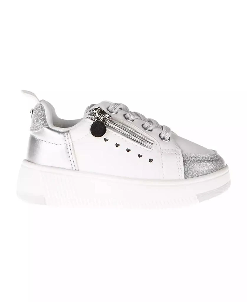 Vince Camuto Toddler Girls Decorative Zipper Heart Underlays Court Sneaker 2