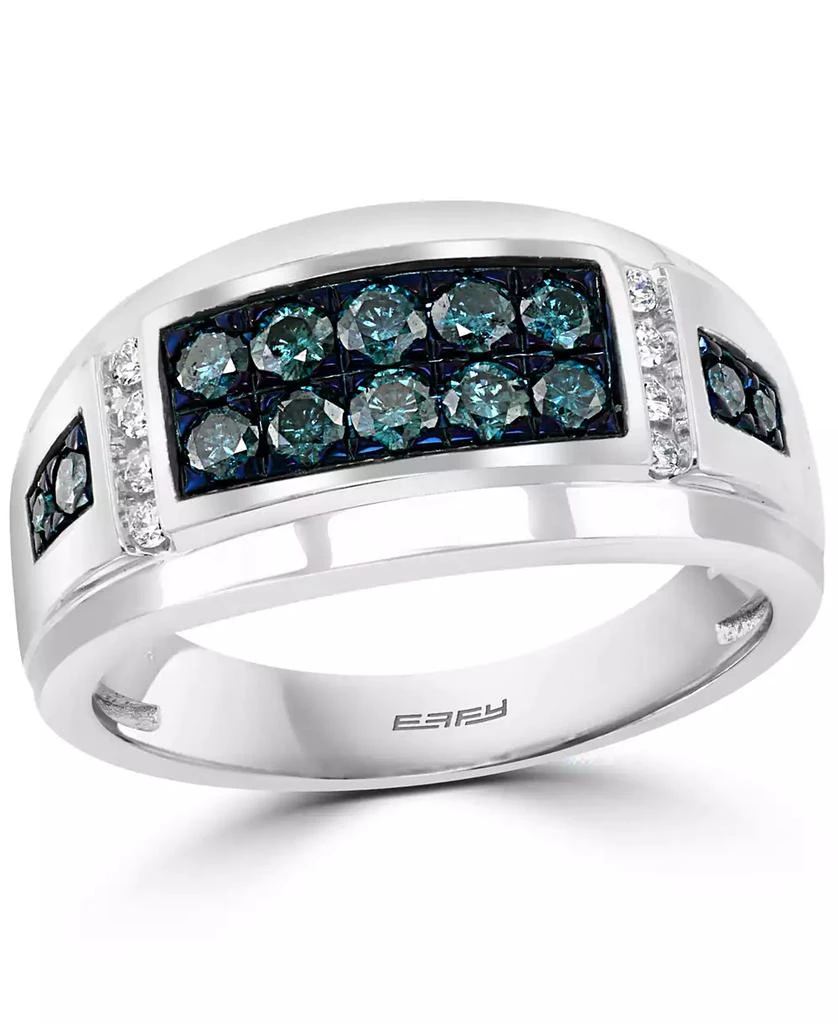 Effy EFFY® Men's Diamond (3/4 ct. t.w.) Ring in 14k Gold (Also in Sapphire) 1