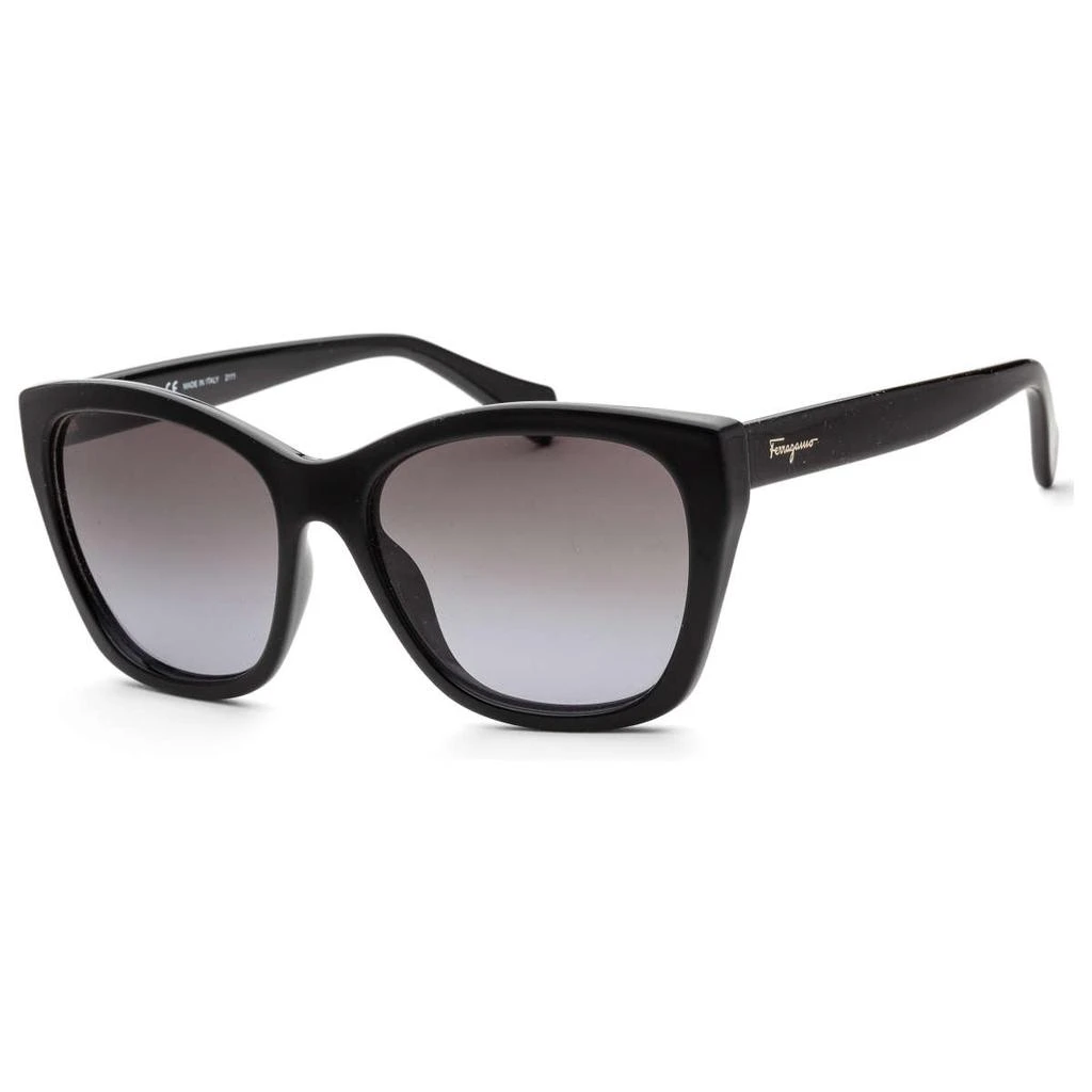 Salvatore Ferragamo Ferragamo Women's Black Cat-Eye Sunglasses 1
