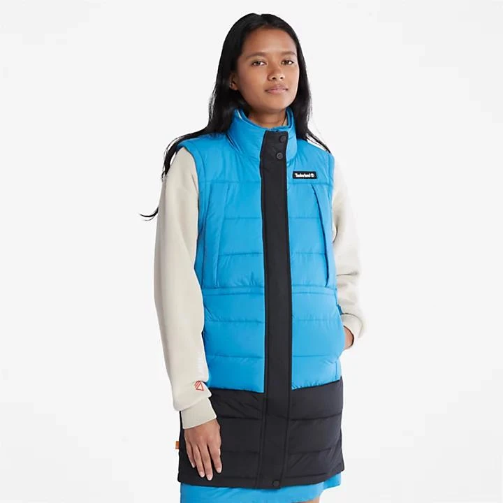 Timberland Long Puffer Gilet for Women in Blue 1