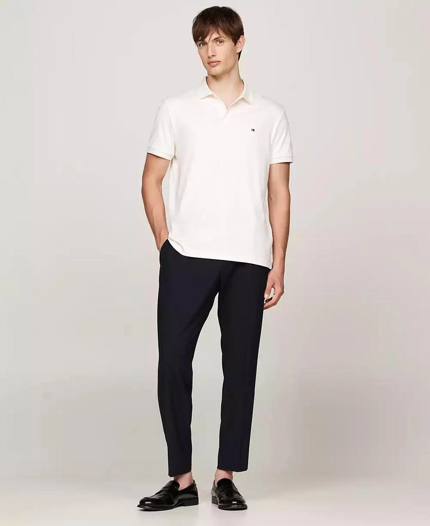 Tommy Hilfiger Men's Regular-Fit Liquid Cotton Collar Stripe Detail Polo Shirt 4
