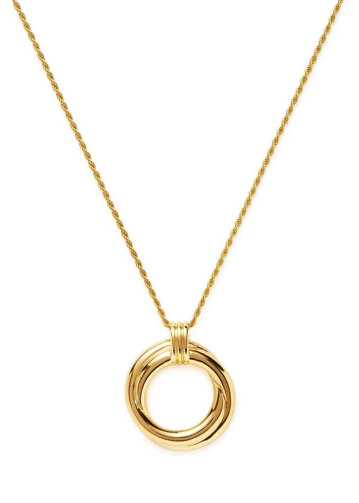 Missoma X Lucy Williams Entwine 18kt gold-plated necklace 1