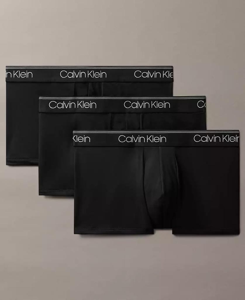 Calvin Klein Men's 3-Pack Microfiber Stretch Low-Rise Trunk Underwear