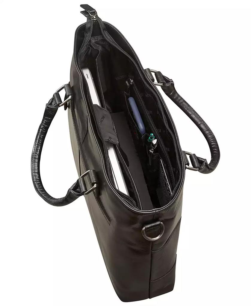 Mancini Leather Goods Men's Tote for 14" Laptop