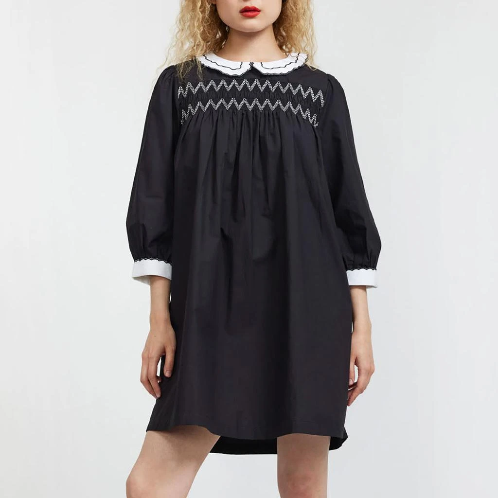 Batsheva Batsheva Pauline Cotton-Poplin Mini Dress 1