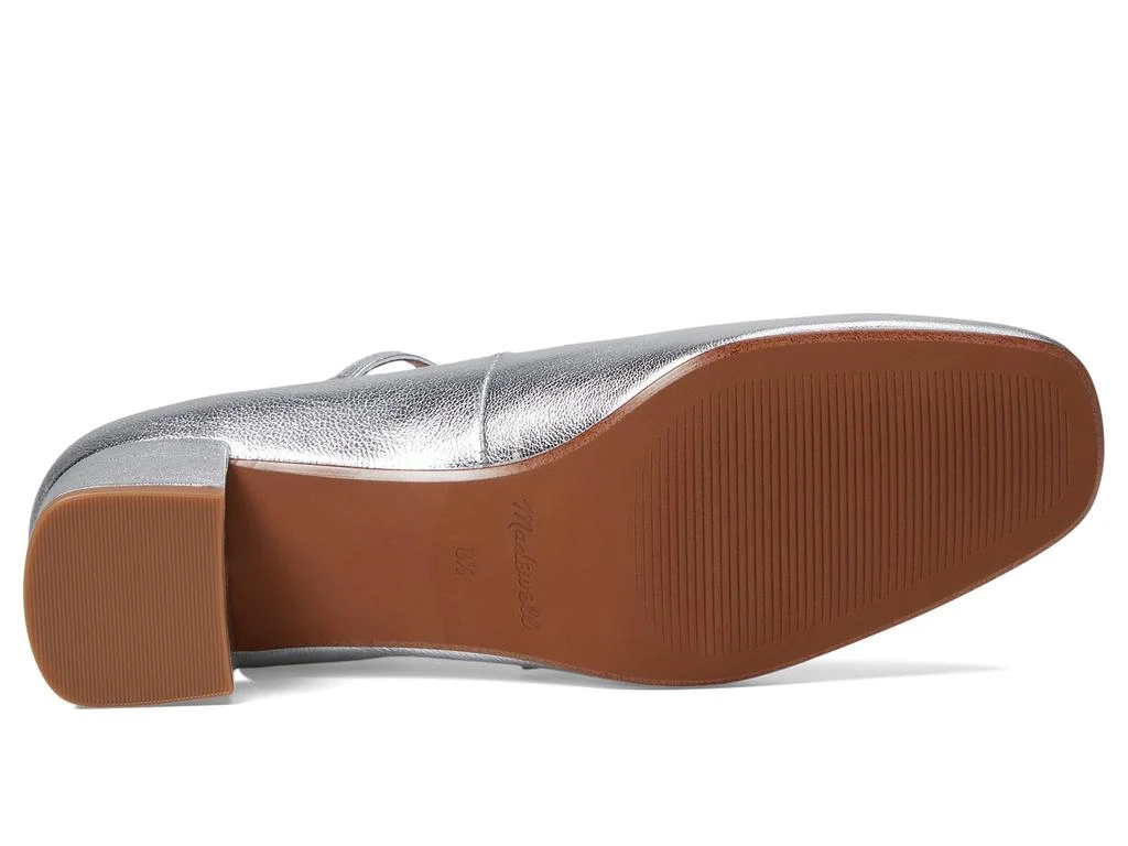 Madewell The Nettie Heeled Mary Jane in Metallic Leather 3