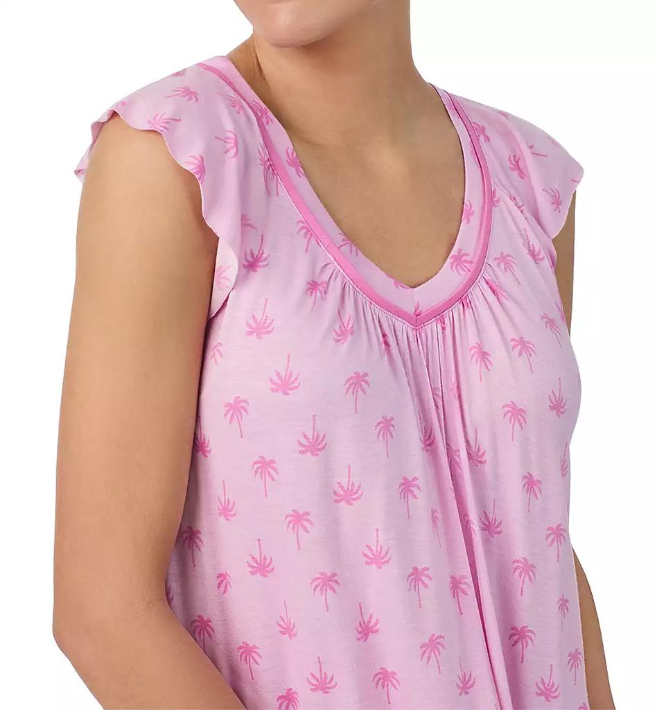Ellen Tracy Women's Printed V-Neck Cropped Pajama Set