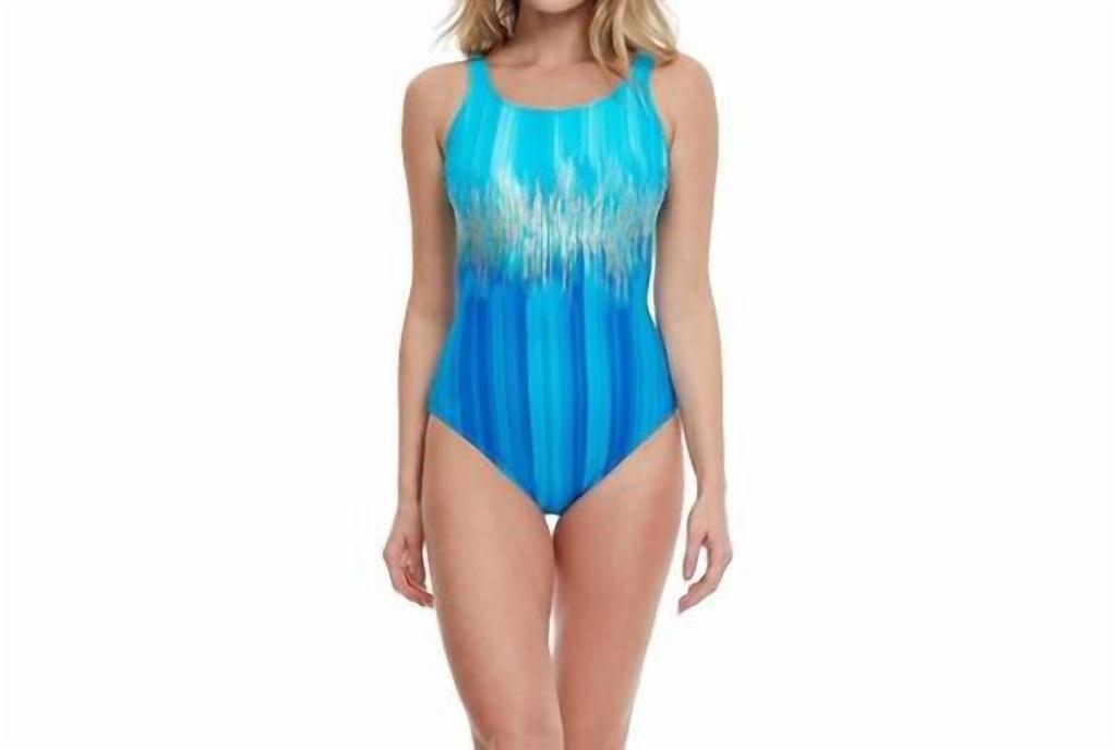 Profile by Gottex Pro Unchain My Heart One Piece In Dark Teal