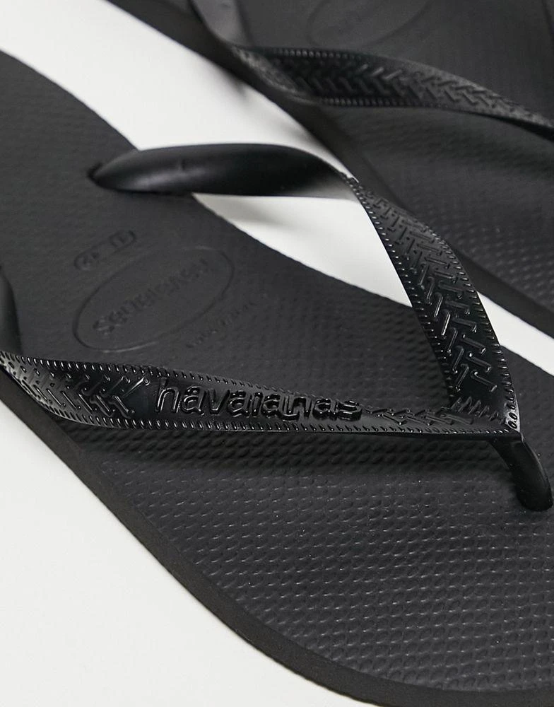 Havaianas Havaianas unisex Classic Top flip flops in black 4