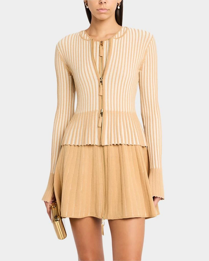 Toccin Priscilla Zip-Front Cardigan 4