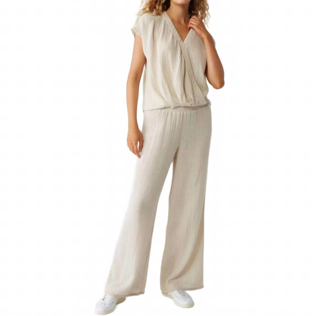 Michael Stars Susie Gauze Pant In Cement 1