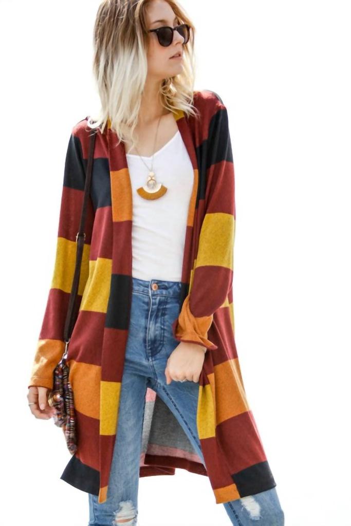 My Story My Story - 3 C's Striped Cardigan