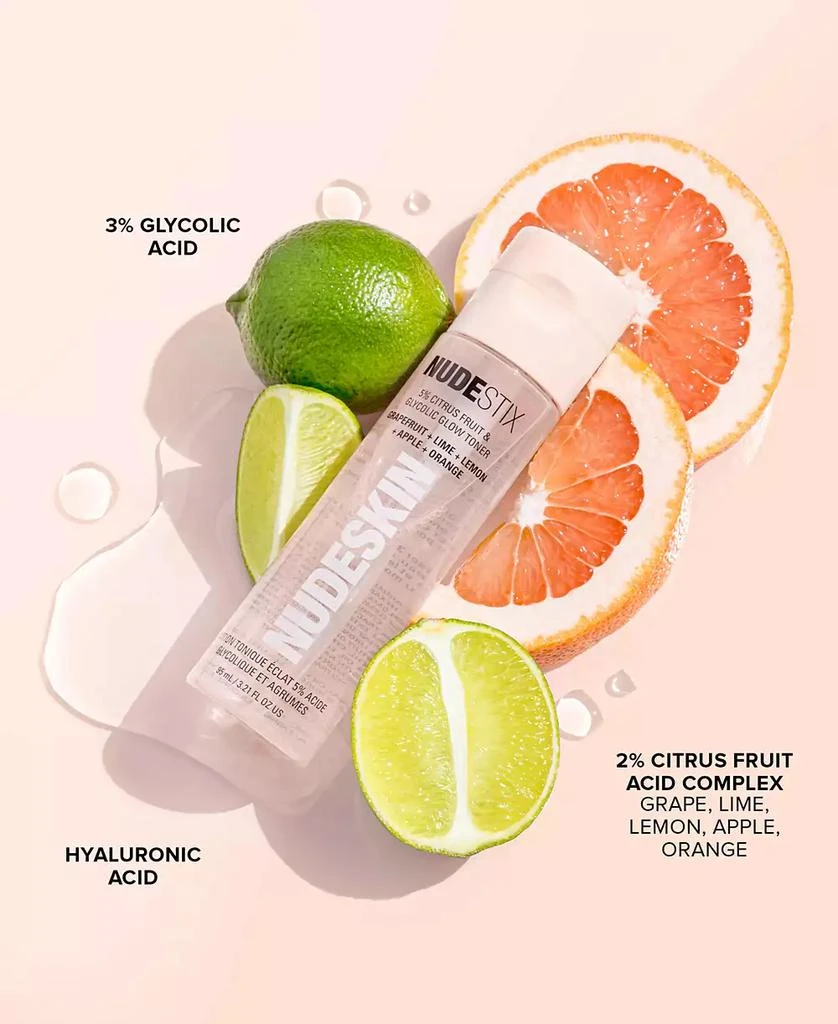NUDESTIX Nudeskin 5% Citrus Fruit & Glycolic Glow Toner, 3.21-oz. 6