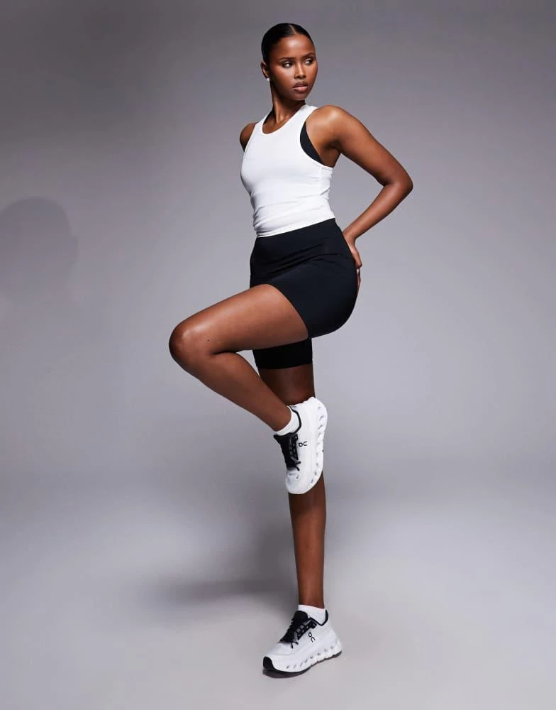 4505 4505 Icon active high waist 5 inch legging short with zip phone pocket in black