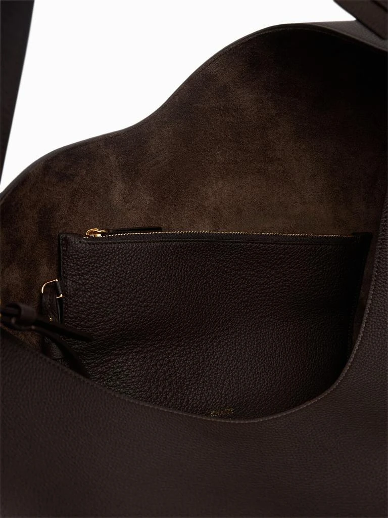 Khaite Lvr Exclusive Medium Lotus Suede Bag 4