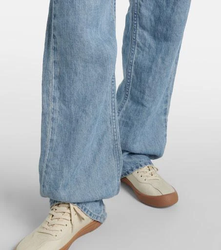 The Row Tarley mid-rise linen wide-leg jeans 6