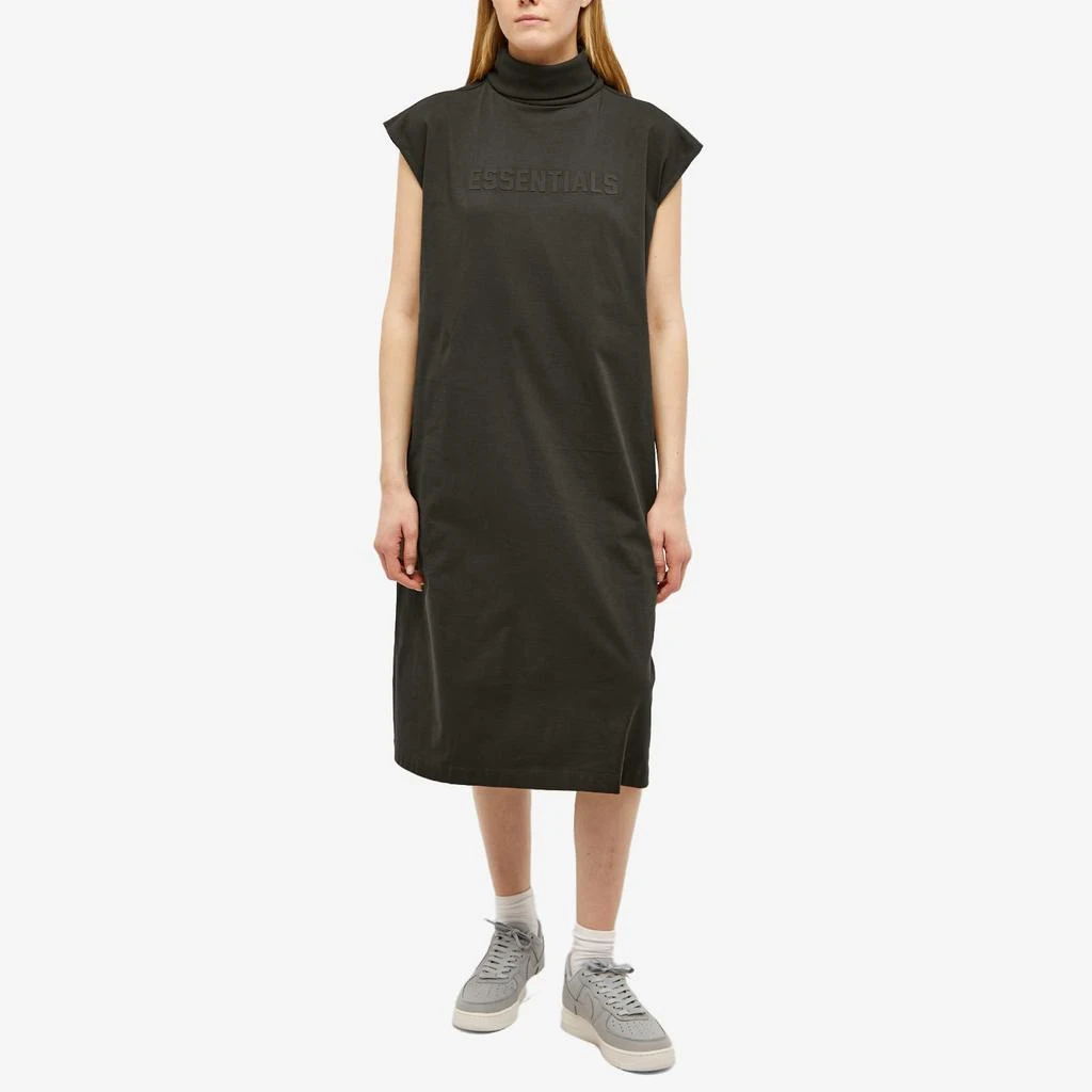 Essentials Fear of God Essentials Sleeveless T-Shirt Dress - Off-Black 2