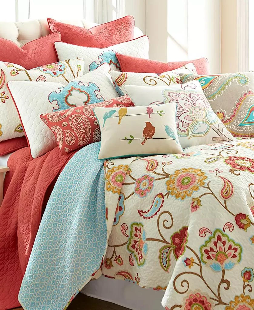 Levtex Ashbury Spring Jacobean Floral 2-Pc. Quilt Set 1