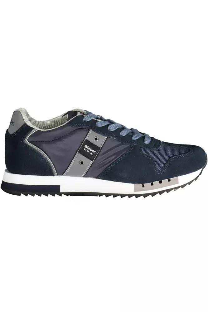 Blauer Blauer Sleek  Sports Sneakers with Contrasting Men's Details