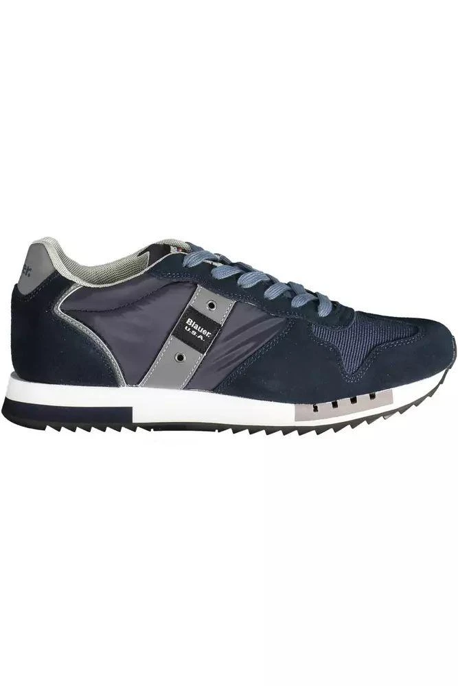 Blauer Blauer Sleek  Sports Sneakers with Contrasting Men's Details 1