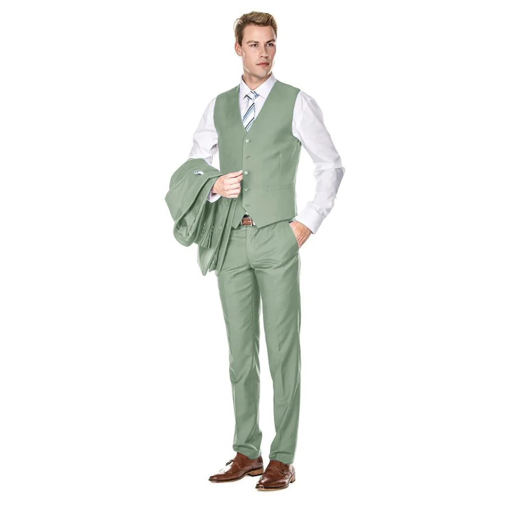 Braveman Men's Signature 3-Piece Slim Fit Suits 2