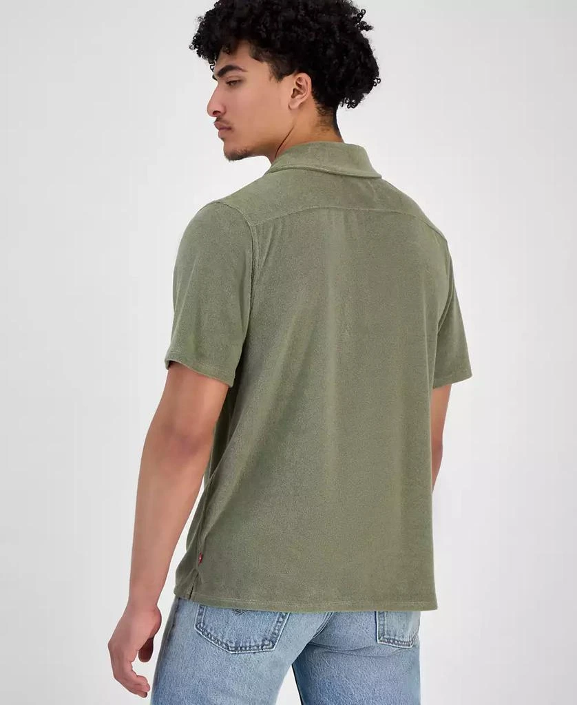Levi's Men's Portola Short Sleeve Terry Button-Front Camp Shirt 4