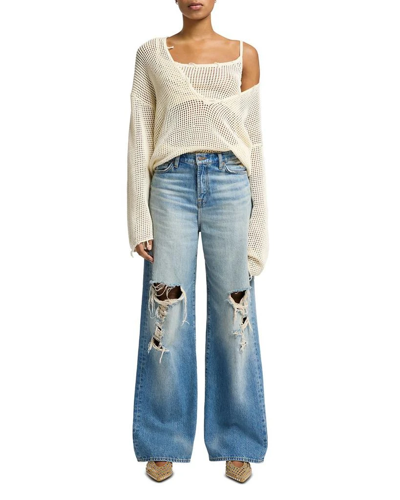 7 For All Mankind Scout Low Slung Wide Leg Jeans in Copper 5