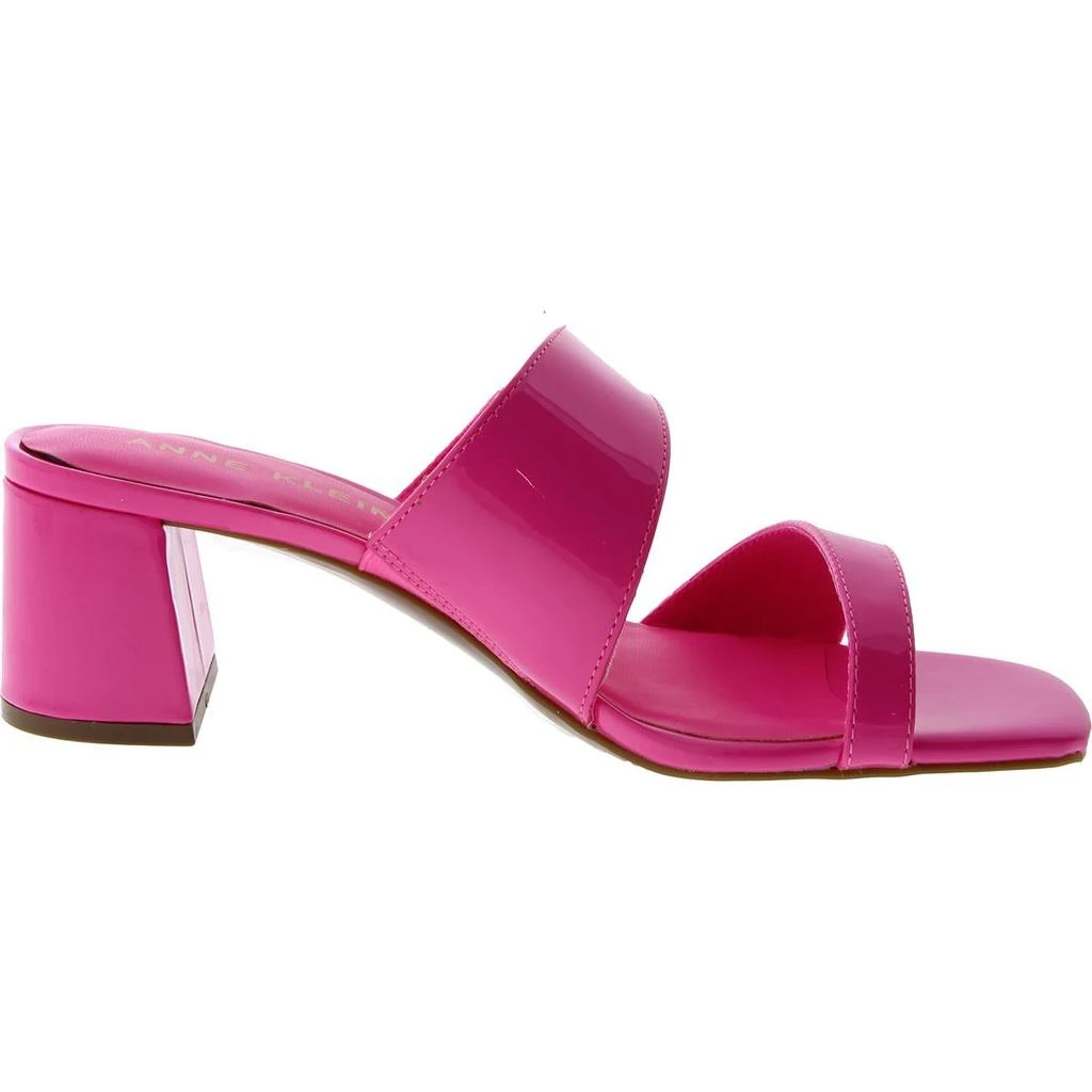 Anne Klein Kinder Womens Patent Square Toe Block Heel 3