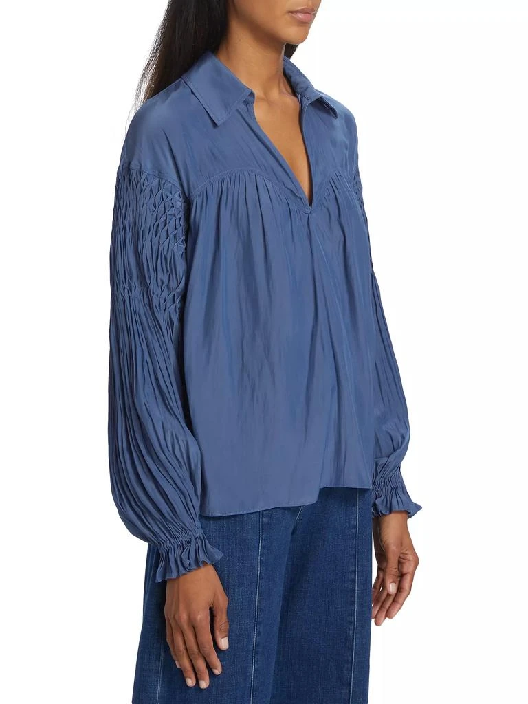 Ramy Brook Scarlett Pleated Blouse 4