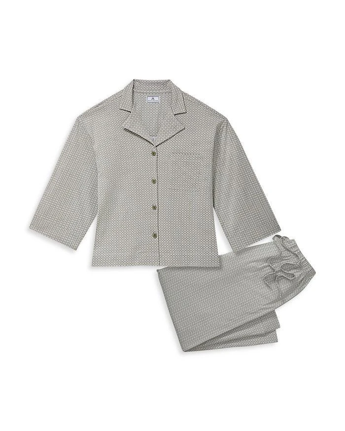 Petite Plume Olivia Pima Cotton Wide Leg Pajama Set