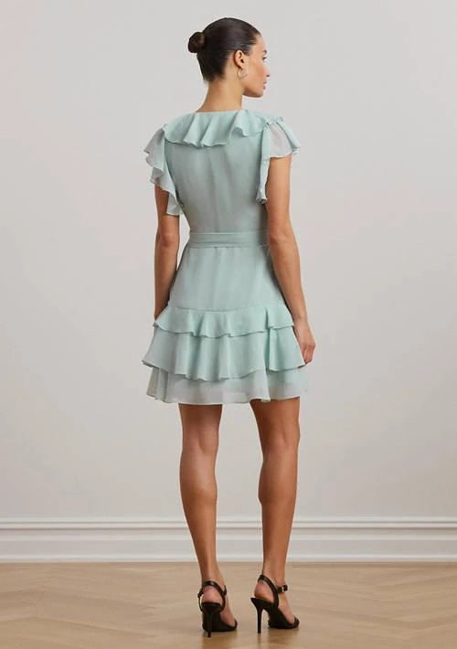 Ralph Lauren Ralph Lauren Ruffle Trim Crinkle Georgette Dress 2