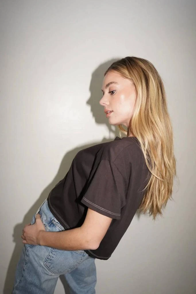 LNA Ava Tee In Piratte Black 1