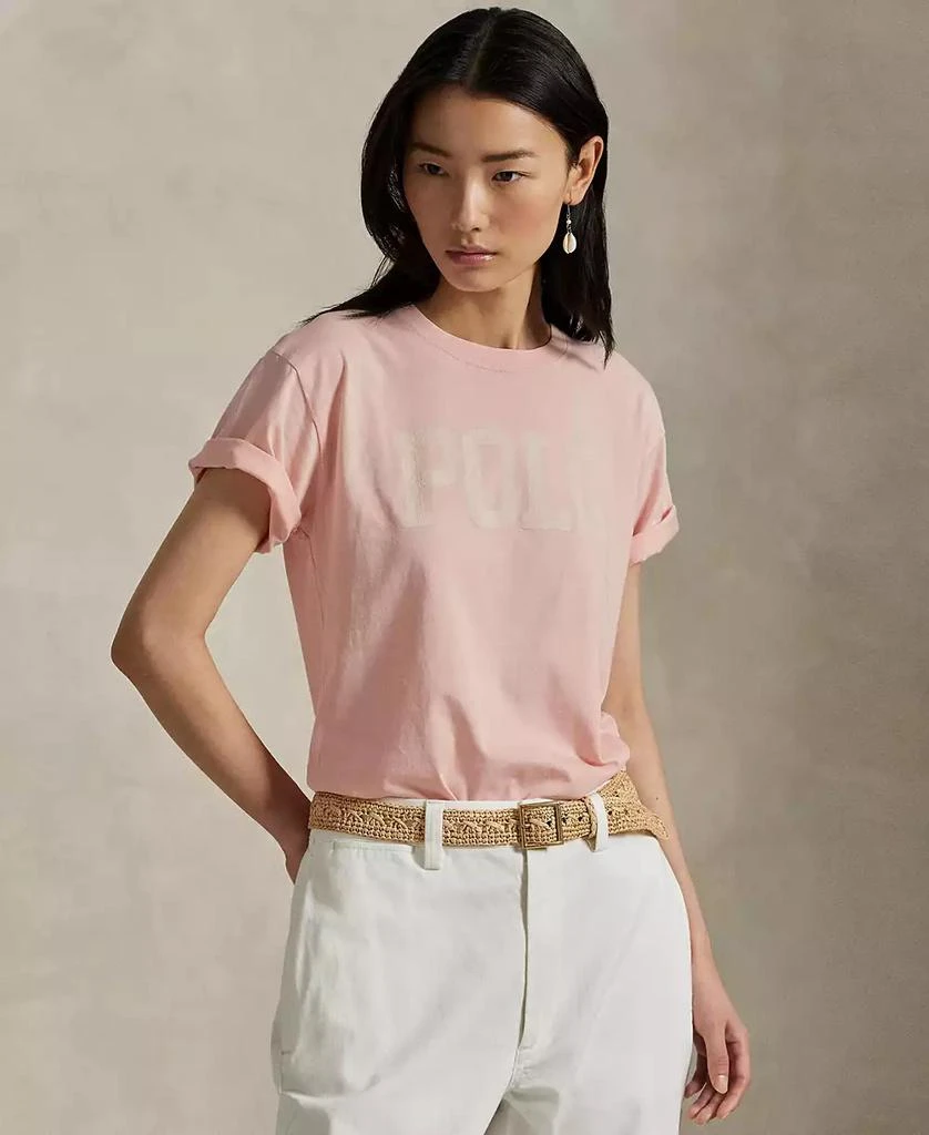 Ralph Lauren Women's Logo Cotton Jersey Crewneck Tee 1